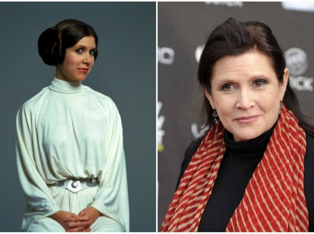 Принцеса Лея Органа — Керрі Фішер, 1977 і 2015 рік