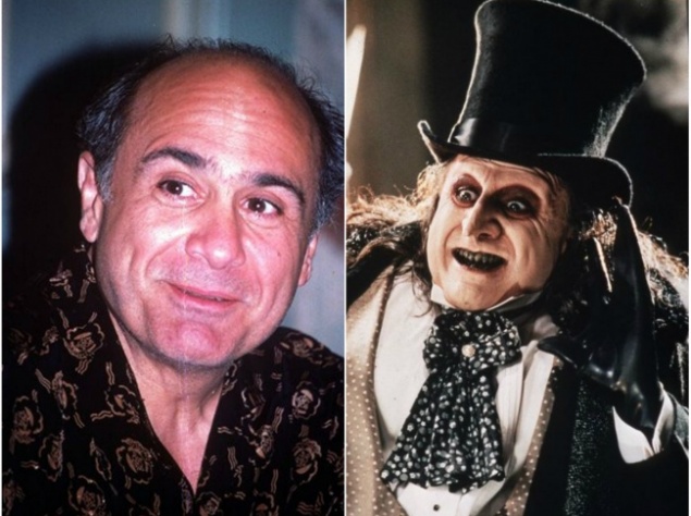 Денни Де Вито — злодей Пингвин  "Бэтмен возвращается"