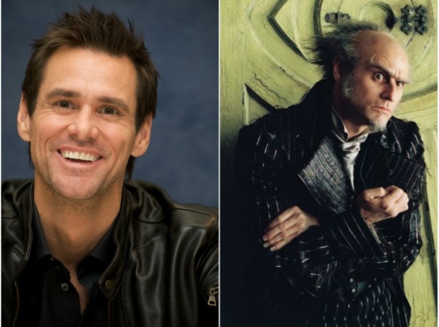 Джим Керри — злой граф Олаф  "Лемони Сникет: 33 несчастья"