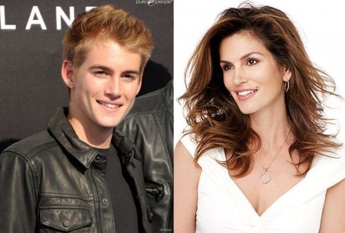 Синди Кроуфорд и её сын Пресли Гербер