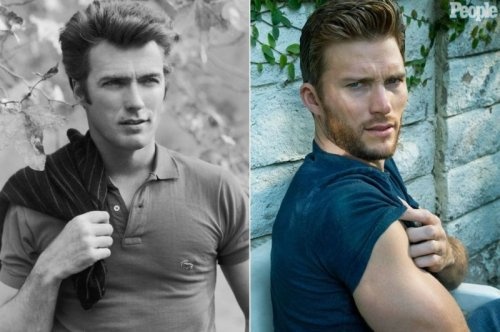 Клинт Иствуд в молодости и Скотт