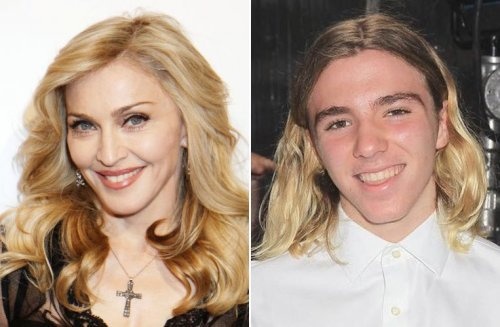 Мадонна с сыном Рокко Ричи