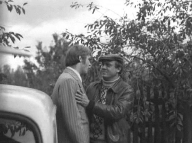 Александр Фатюшин и Владимир Меньшов на съёмках "Москва слезам не верит"