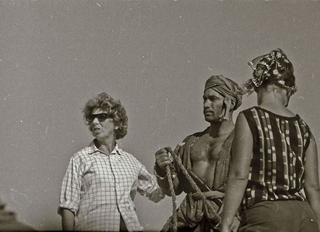 Спартак Мишулин на съёмках "Белого солнца пустыни"