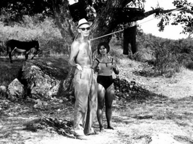 Леонід Гайдай Наталія Варлей на зйомках "Кавказької полонянки або нові пригоди Шурика"