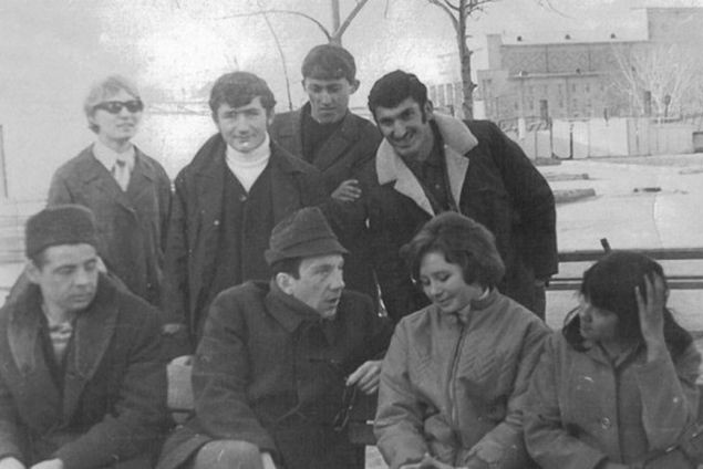 Раднер Муратов і Савелій Крамаров на зйомках "Джентльменів удачі"