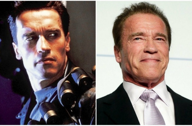 "Терминатор-2: Судный день", 1991.  Терминатор — Арнольд Шварценеггер (68 лет)