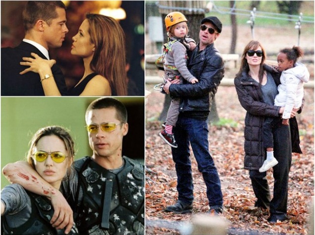 Анджелина Джоли и Брэд Питт (Мистер и миссис Смит)