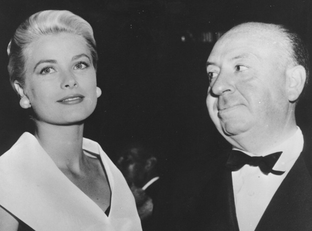 Альфред Хичкок и Грейс Келли