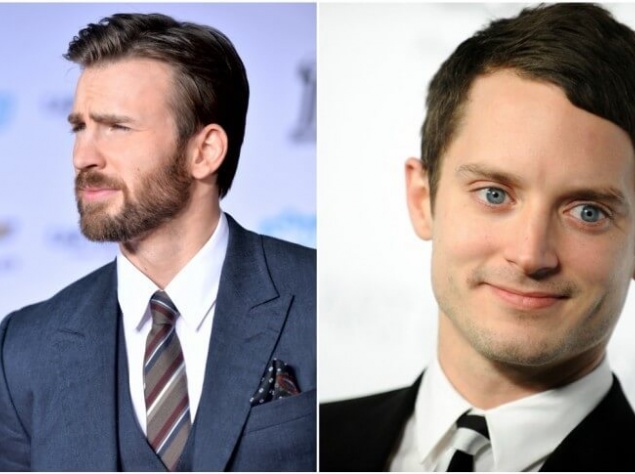 Крис Эванс и Элайджа Вуд