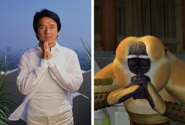 Джекі Чан — Майстер Мавпа ("Кунг-фу Панда")