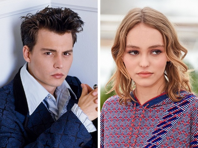 Джонни Депп и Лили Роуз Депп