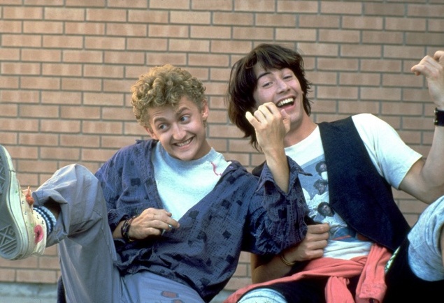 Неймовірні пригоди Білла і Теда (1989). У ролях: Кіану Рівз Неймовірні пригоди Білла і Теда (1989). У ролях: Кіану Рівз