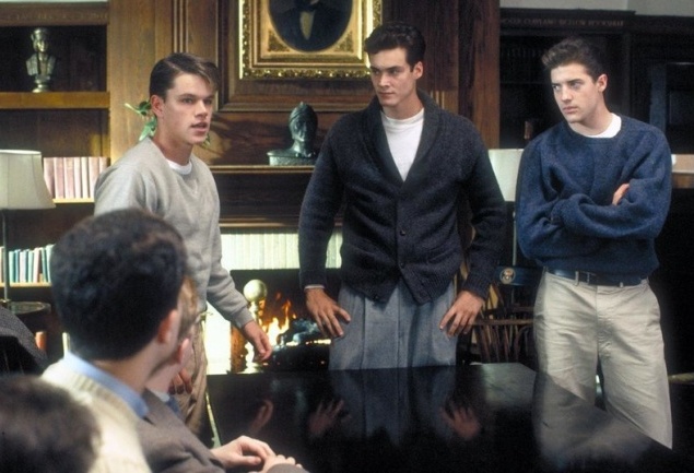 Шкільні узи (1992). У ролях: Брендан Фрейзер, Метт Деймон, Кріс о'доннелл, Бен Аффлек Шкільні узи (1992). У ролях: Брендан Фрейзер, Метт Деймон, Кріс о'доннелл, Бен Аффлек