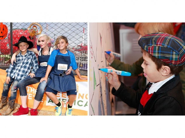 А ось син Гвен Стефані зазвичай з'являється на людях в чоловічому одязі (за рідкісним винятком), але обожнює експериментувати із зачісками та манікюром. "Все, що я хочу, щоб мої діти були щасливі і здорові", - говорить Гвен.