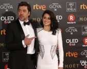 Пенелопа Крус с мужем на церемонии вручения премий Goya Cinema Awards