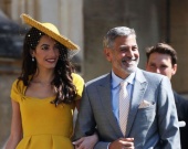 Джордж Клуні з дружиною на весіллі принца Гаррі і Меган Маркл