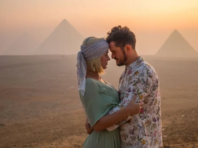 Кэти Перри отпраздновала 35-летие с любимым в Египте
