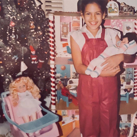 Єва Мендес на початку 1980-х.