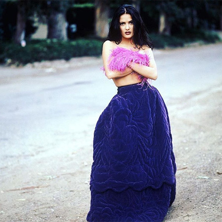 Сальма Хаєк під час фотосесії 1990 року.