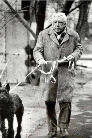 Юрій Нікулін з собакою Федором