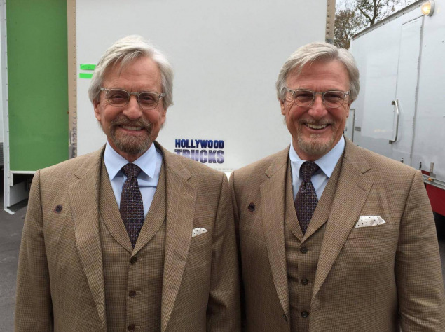 Майкл Дуглас и дублер