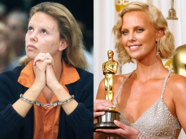 Шарліз Терон в ролі Ейлін Уорнос (Монстр) Шарліз Терон в ролі Ейлін Уорнос (Монстр)