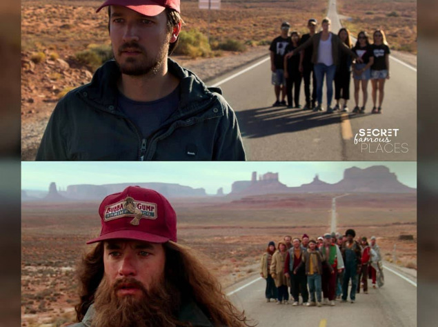 "Форрест Гамп", Долина монументов, США