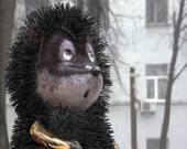 В Киеве поставили памятник "Ежику в тумане"