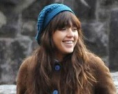 Джессика Альба на съемочной площадке