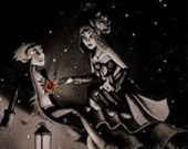 Сердце-часы