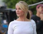 Белый цвет к лицу Камерон Диаз (ФОТОРЕПОРТАЖ)