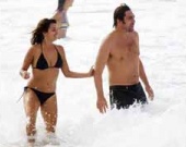 Пенелопа Крус и Хавьер Бардем на пляже в Бразилии