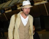 Брэд Питт с сыном в Нью-Йорке