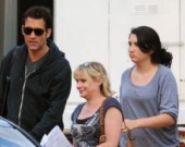 Клайв Оуэн с дочкой на съемочной площадке Intruders