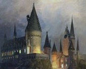 Школа волшебства Хогвартс уничтожена огнем