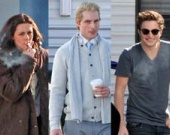 Первые кадры со съемок "Новолуния"