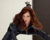 Скарлетт Йоханссон в черном латексе