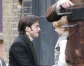 Дэниел Рэдклифф на съемках фильма "Женщина в черном"